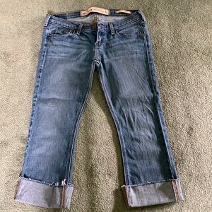 Hollister jeans turned into capris